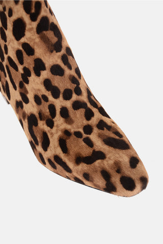 Animal Patterned Ponyskin WILLA Ankle Boots