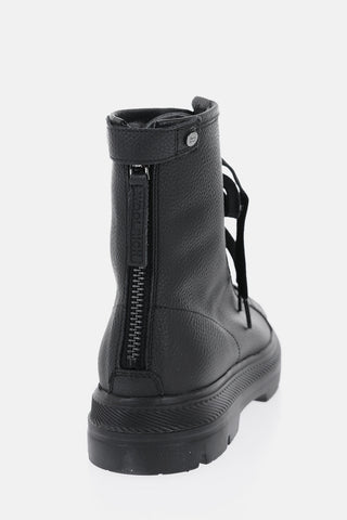 Anfibi in Pelle Martellata con Zip