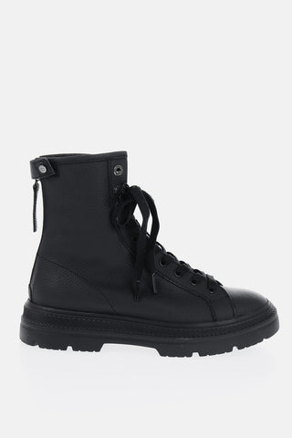 Anfibi in Pelle Martellata con Zip