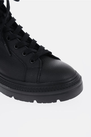 Anfibi in Pelle Martellata con Zip