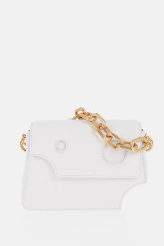 Leather Shoulder Bag wit Cut-Out Details