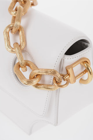 Leather Shoulder Bag wit Cut-Out Details