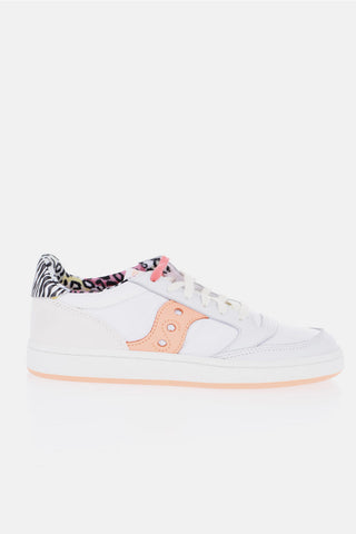 Sneakers Basse JAZZ COURT in Pelle e Tessuto Con Dettaglio Animalier