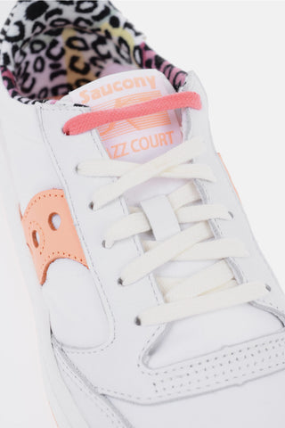 Sneakers Basse JAZZ COURT in Pelle e Tessuto Con Dettaglio Animalier