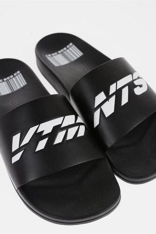 VTMNTS Sliders in Gomma BARCODE con Logo Stampato