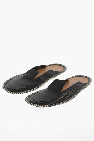 MM22 Slipper in Pelle a Tinta Unita