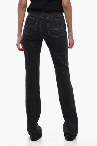 Cotton Straight Fit Denims with Belt Loops 23cm