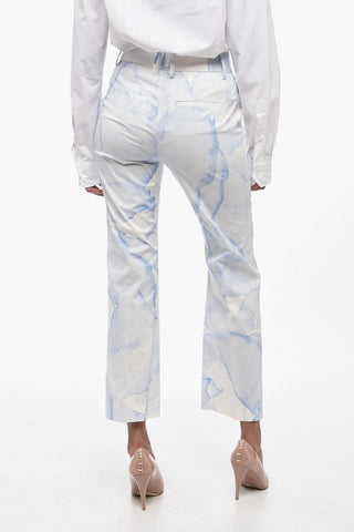Chino-Hose aus Stretch-Baumwolle mit Murble-Motiv