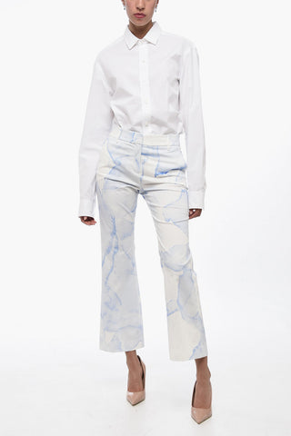 Chino-Hose aus Stretch-Baumwolle mit Murble-Motiv