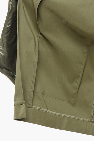 Unlined Open Jacket with Tie Detail