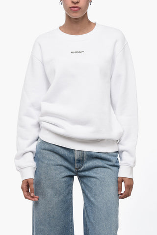 SEASONAL Crew Neck FLOCK CHINE Sweatshirt with Velour Patch