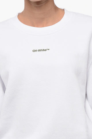 SEASONAL Crew Neck FLOCK CHINE Sweatshirt with Velour Patch