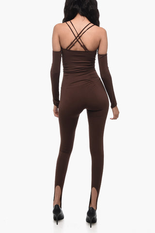 Stretch Jumpsuit with Straps