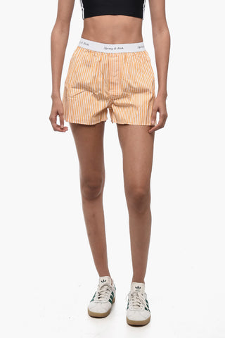 Striped Shorts CASSIE with Logo Elastic Waistband