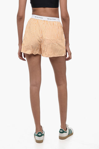 Striped Shorts CASSIE with Logo Elastic Waistband