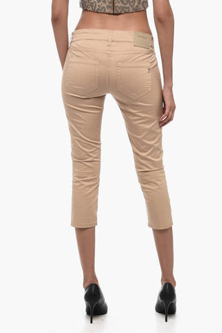 Stretch Cotton MELLIE Capri Pants with 5 Pockets