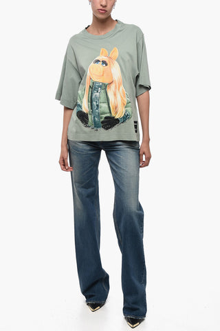 MUPPETS X MONCLER Crew Neck Cotton T-Shirt with Print