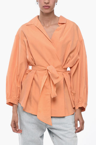 WEEKEND Blusa in Misto Cotone SILVER con Cintura