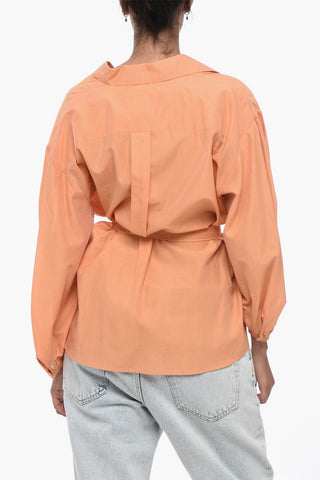 WEEKEND Blusa in Misto Cotone SILVER con Cintura