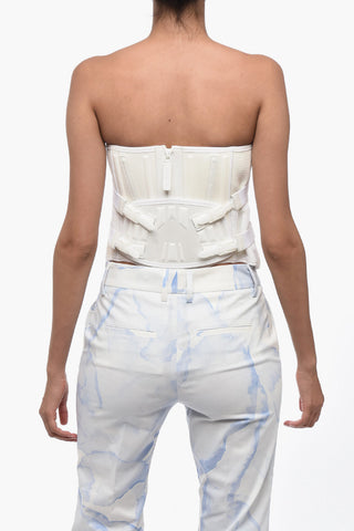 Buckled Corset with Embossed Logo