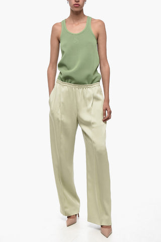 Wide-leg Pleated Joggers