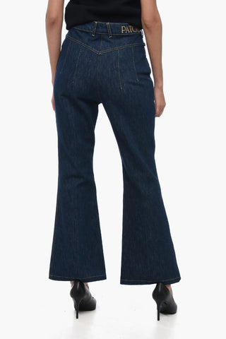 Jeans Flare Fit Con Dettagli Gioiello 27cm