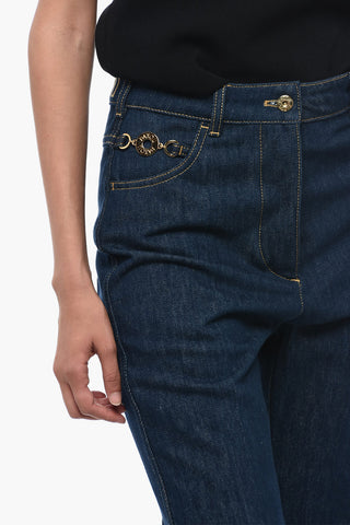 Jeans Flare Fit Con Dettagli Gioiello 27cm