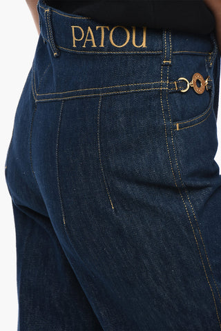 Jeans Flare Fit Con Dettagli Gioiello 27cm