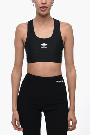 ADIDAS Top Crop Con Bande Laterali