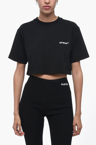 PERMANENT Cropped Crew-neck T-shirt
