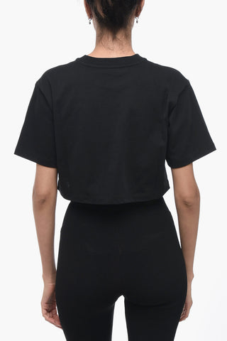 PERMANENT Cropped Crew-neck T-shirt