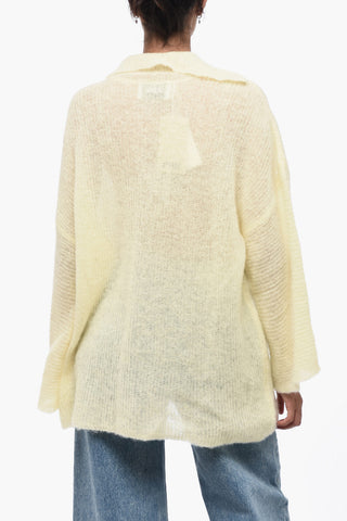 Dropped Shoulder Oversize Sweater with Collar