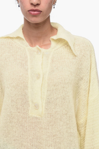 Dropped Shoulder Oversize Sweater with Collar