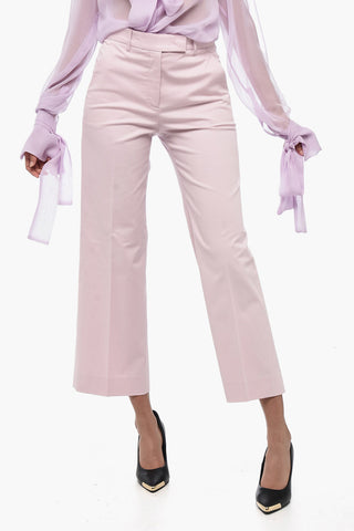 Straight-Fit Stretch Cotton Pants TEODORA