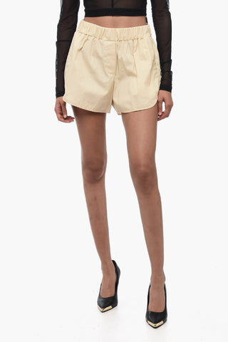 Cotton Shorts with Elastic Waistband