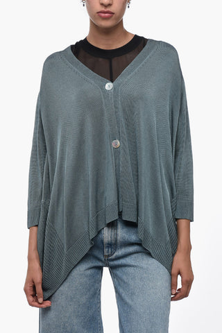 Oversized Cardigan with 3/4 Sleeves