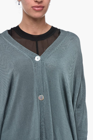 Oversized Cardigan with 3/4 Sleeves