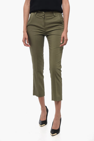 Pantaloni a Sigaretta con Pince Frontali