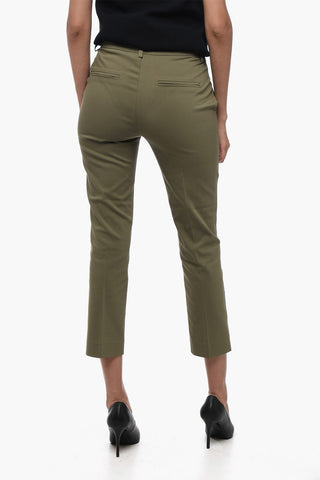Pantaloni a Sigaretta con Pince Frontali