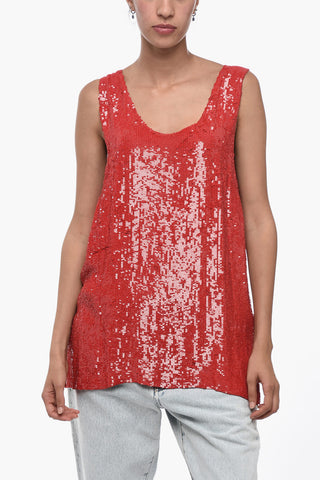 Sequined Tank Top