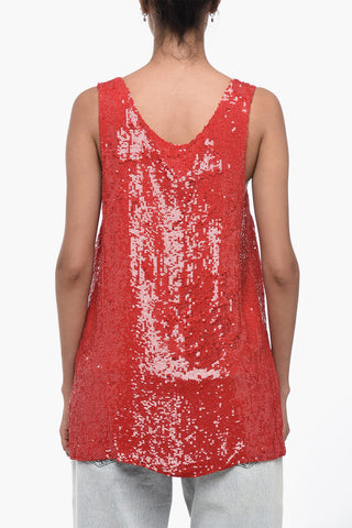 Sequined Tank Top