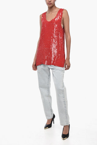 Sequined Tank Top