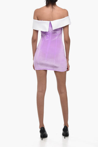 Chenille Fitted Mini Dress with Maxi Bow