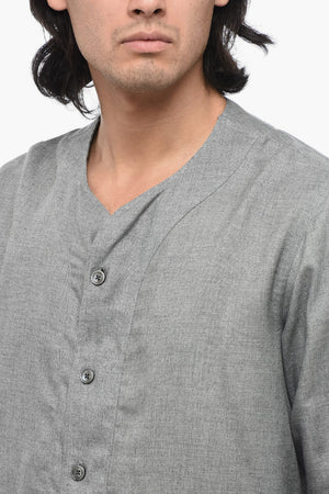 Camicia Asimmetrica con Scollo a V