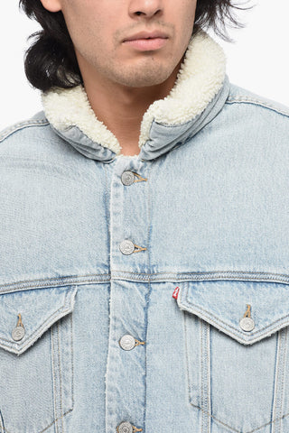 LEVIS Denim UNISEX Jacket with faux Fur