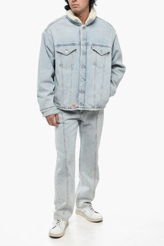 LEVIS Denim UNISEX Jacket with faux Fur