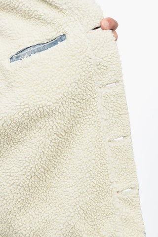 LEVIS Denim UNISEX Jacket with faux Fur
