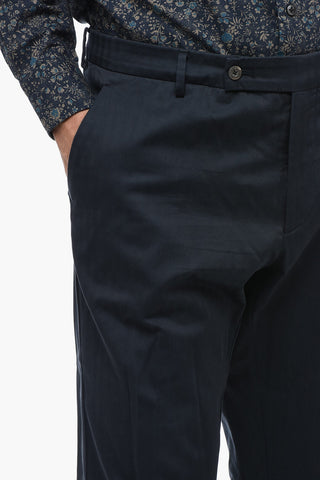 Leightweight Cotton Chino Pants with Belt Loops