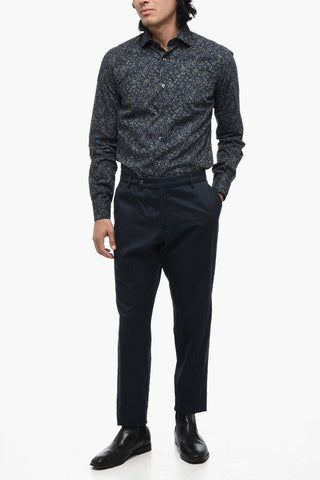 Leightweight Cotton Chino Pants with Belt Loops