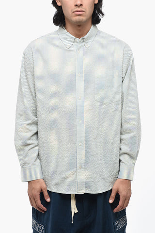 Camicia UNISEX a Righe con Collo Button-Down